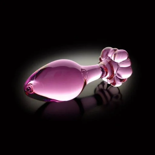 Icicles No. 48 - Pink Glass Anal Plug